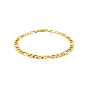 14k Yellow Gold Lite Figaro Bracelet (4.70 mm)