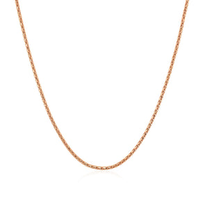 14k Rose Gold Adjustable Popcorn Chain (1.30 mm)