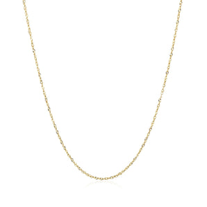 10k Yellow Gold Singapore Chain 0.8mm (0.80 mm)