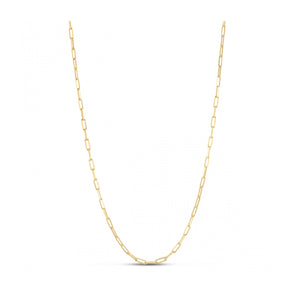 Sterling Silver Gold Plated Paperclip Chain (2.50 mm)