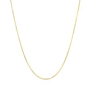 14k Yellow Gold Round Snake Chain (0.70 mm)