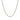 Sterling Silver Rhodium Plated Wheat Chain (1.30 mm)