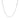 14k White Gold Gourmette Chain 1.0mm (1.00 mm)