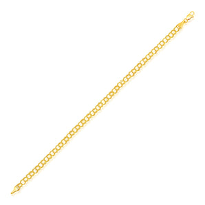 14k Yellow Gold Lite Charm Bracelet (4.00 mm)