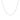 14k White Gold Oval Cable Link Chain (0.97 mm)