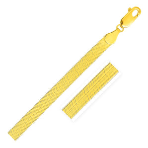 14k Yellow Gold Super Flex Herringbone Chain (4.60 mm)