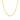 3.1mm 14k Yellow Gold Solid Figaro Chain