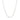 14k White Gold Adjustable Popcorn Chain (1.00 mm)