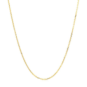 18k Yellow Gold Cable Chain (1.10 mm)