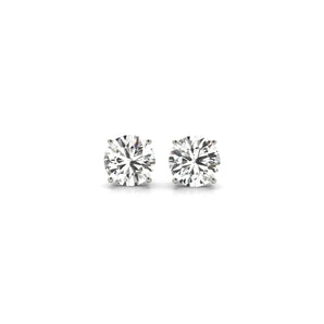 1 1/2 cttw Certified IGI Lab Grown Round Diamond Earrings 14k White Gold (G/VS2)