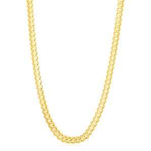 14k Yellow Gold High Polish Modern Lite Edge Chain (8.00 mm)