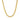 14k Yellow Gold Miami Cuban Semi Solid Chain (4.50 mm)