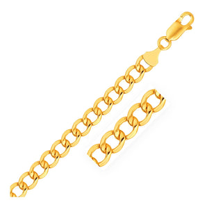 10k Yellow Gold Lite Curb Bracelet (6.20 mm)