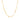 14K Yellow Gold Polished Diamond Motif Chain (3.0mm)