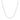 14k White Gold Round Cable Link Chain (1.30 mm)