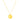 14K Yellow Gold Round Tag Necklace