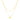 14k Yellow Gold 18 inch Two Strand Necklace with Heart Pendant