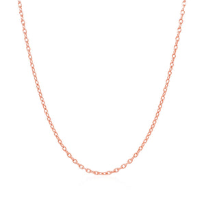 14k Rose Gold Round Cable Link Chain 1.5mm