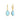 Drop Earrings with Pear-Shaped Blue Topaz Briolettes in 14k Yellow Gold