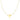 14k Yellow Gold Chain Necklace with Sliding Puffed Heart Charm