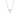 Diamond Inverted Triangle Pendant in 14k White Gold