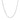 Double Extendable Cable Chain in 14k White Gold (1.9mm)