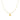 14k Yellow Gold Necklace with Eight Pointed Star and Beads