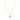 14k Yellow Gold Necklace with Eight Pointed Star and Beads