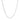 14k White Gold Adjustable Paperclip Chain 1.5mm