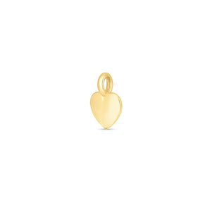 14k Yellow Gold Mini Heart Charm