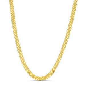 4.7mm 14k Yellow Gold Bismark Chain