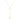 14k Tri Color Gold Lariat Rosary Necklace