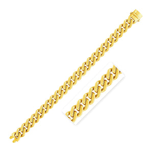 14k Yellow Gold Polished Curb Chain Bracelet (11.50 mm)