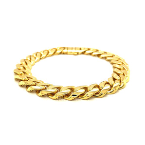 14k Yellow Gold Polished Curb Chain Bracelet (11.50 mm)