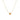 14k Yellow Gold 17 inch Necklace with Round Citrine