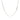 14k White Gold Adjustable Cable Chain 1.5mm