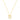 14k Yellow Gold High Polish Butterfly Peral Paste Necklace