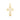 14k Two Tone Gold High Polish Diamond Cut Cross Pendant