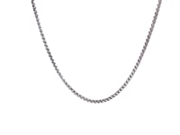 14k White Gold Round Box Chain (1.30 mm)