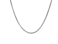 14k White Gold Round Box Chain (1.3 mm)