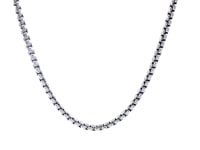 14k White Gold Round Box Chain (2.50 mm)