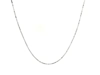 18k White Gold Box Chain 0.6mm