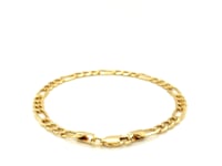 14k Yellow Gold Lite Figaro Bracelet (4.70 mm)