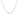 14k White Gold Solid Figaro Chain (2.60 mm)