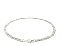 14k White Gold Braided Bracelet  (3.50 mm)