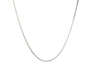 14k White Gold Gourmette Chain 1.0mm (1.00 mm)