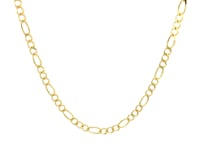 10k Yellow Gold Solid Figaro Chain (2.60 mm)