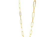 14K Yellow Gold Paperclip Chain (2.50 mm)