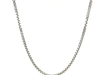 Sterling Silver Rhodium Plated Box Chain (1.80 mm)