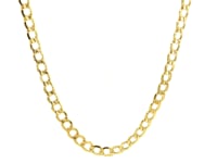 4.4mm 14k Yellow Gold Curb Chain